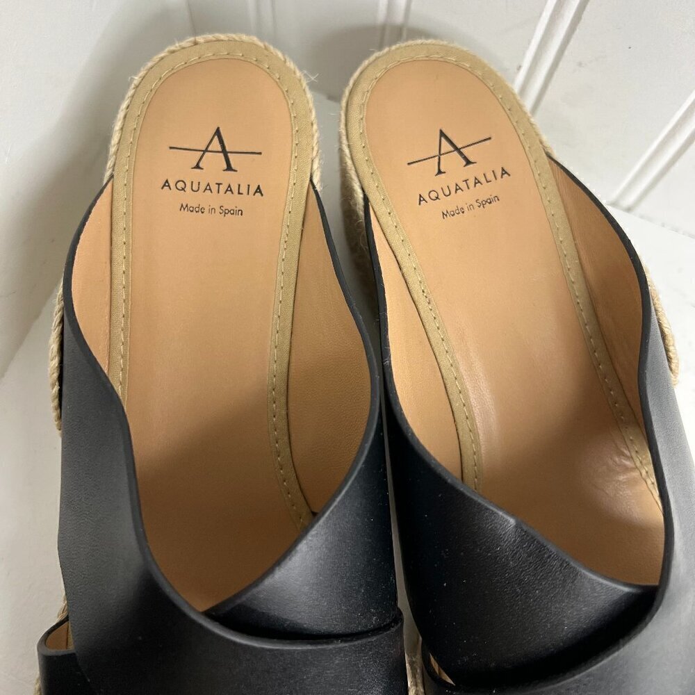 Aquatalia Womens Marina Black Espadrilles Size 11 (7611939) - Picture 5 of 10